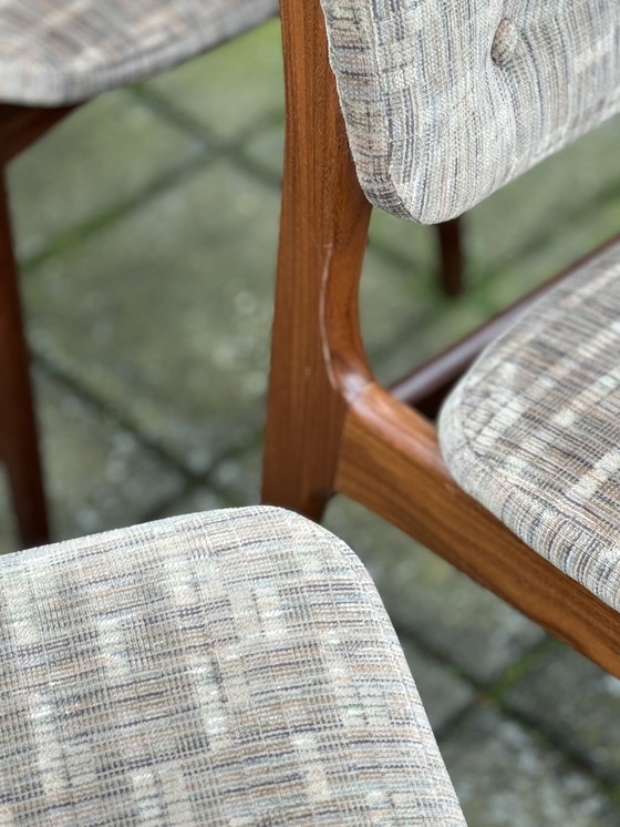 Image 1 of 4x Vintage Teak Dining Chairs