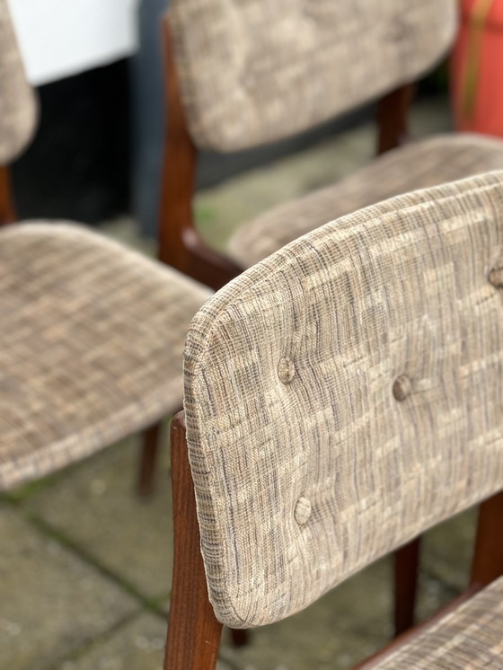 Image 1 of 4x Vintage Teak Dining Chairs