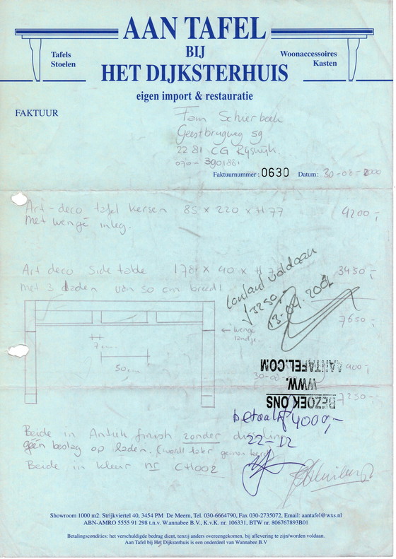 Image 1 of Table d'appoint/console Art déco