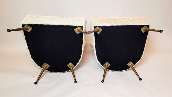 Image 1 of  Pair Of Small Armchairs - New Upholstery