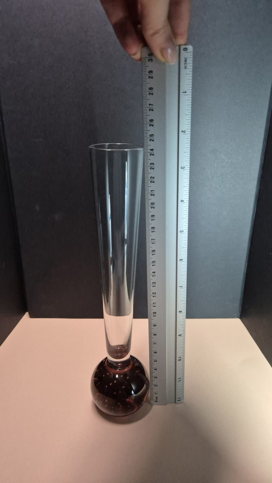 Image 1 of Blown glass vase - Design Élégant Et Original 24Cm