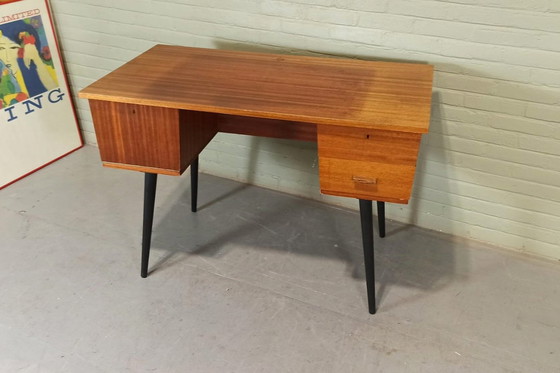 Image 1 of Mid Century Pin Legs Desk 