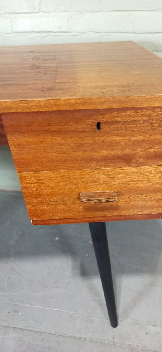 Image 1 of Mid Century Pin Legs Desk 