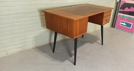 Image 1 of Mid Century Pin Legs Desk 