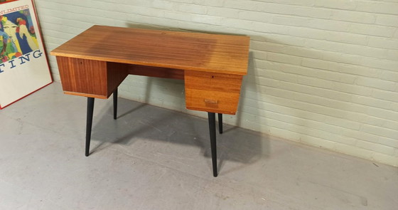 Image 1 of Mid Century Pin Legs Desk 