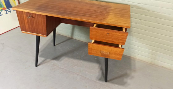 Image 1 of Mid Century Pin Legs Desk 