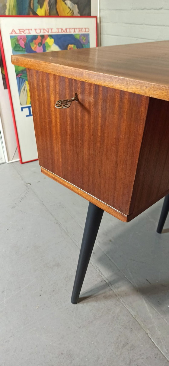 Image 1 of Mid Century Pin Legs Desk 