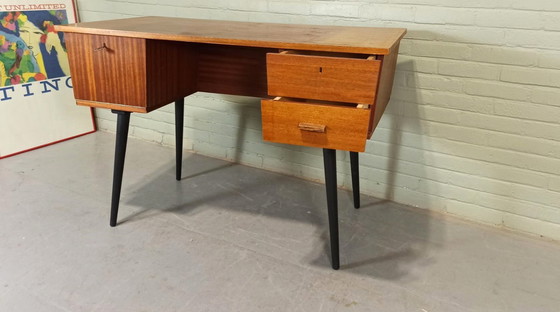 Image 1 of Mid Century Pin Legs Desk 