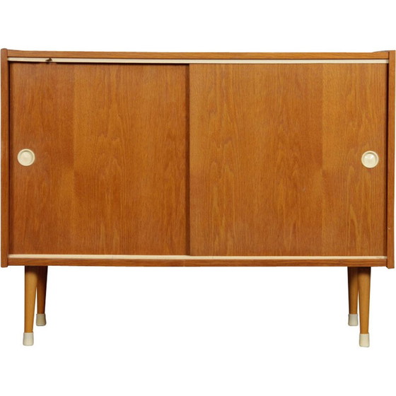 Image 1 of Cassettiera vintage in legno di quercia di Zapadoslovenske Nabytkarske Zavody, Cecoslovacchia 1960