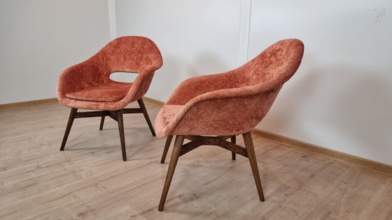 Image 1 of 2x Miroslav Navratil Shell Armchairs