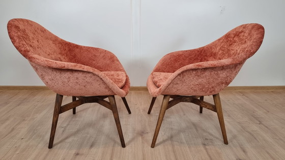 Image 1 of 2x Miroslav Navratil Shell Armchairs