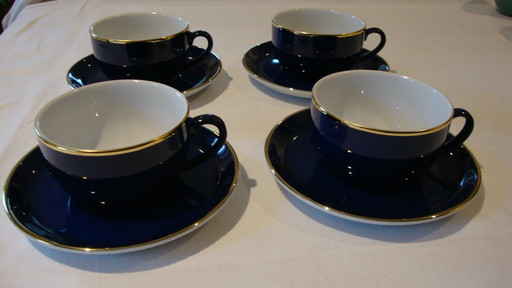 4X Mitterteich Cappuccino Cups And Saucers