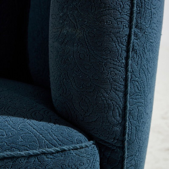 Image 1 of Vintage 2-seater sofa in wood and fabric, Denmark 1940