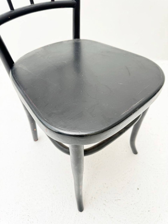 Image 1 of Black bentwood stain chair in the style of Jacob & Josef Kohn