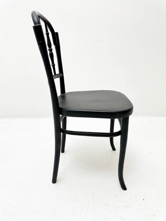 Image 1 of Black bentwood stain chair in the style of Jacob & Josef Kohn