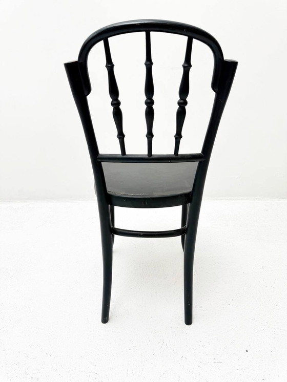 Image 1 of Black bentwood stain chair in the style of Jacob & Josef Kohn