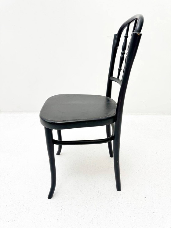 Image 1 of Black bentwood stain chair in the style of Jacob & Josef Kohn