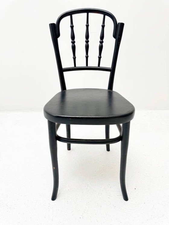 Image 1 of Black bentwood stain chair in the style of Jacob & Josef Kohn