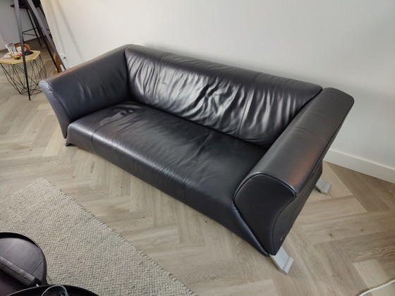 Image 1 of Rolf Benz 322 3 seater sofa Leather black