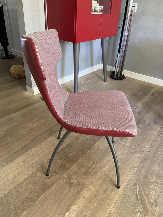 Image 1 of Castelijn Dining Table Leaf Leaf Shape + 4x Armchairs