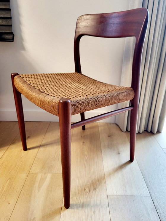 Image 1 of Sedia vintage, modello 75, Niels Otto Moller, design danese