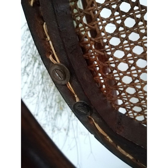 Image 1 of Poltrona Thonet vintage in faggio e paglia, anni '90