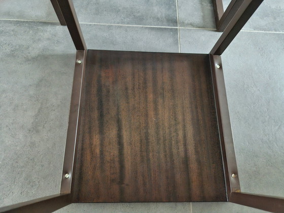 Image 1 of Vintage Side Tables, 'Nested Tables', Dark Brown - Wenge