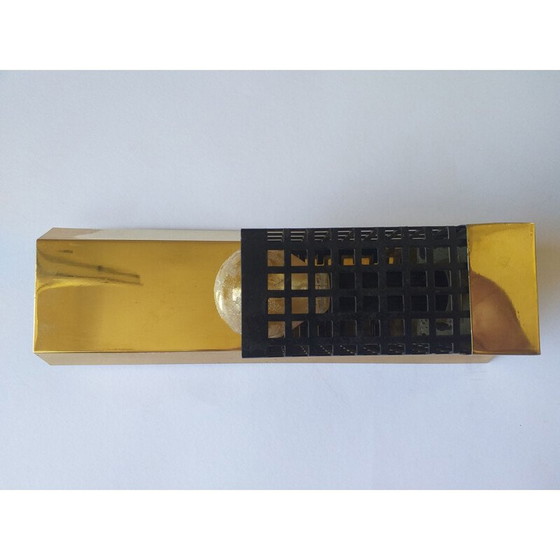 Image 1 of Lámpara de pared de latón de mediados de siglo, década de 1970