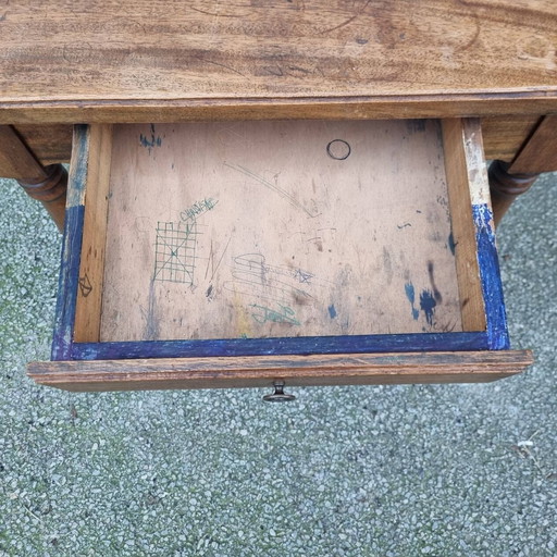 70's Wood Desk