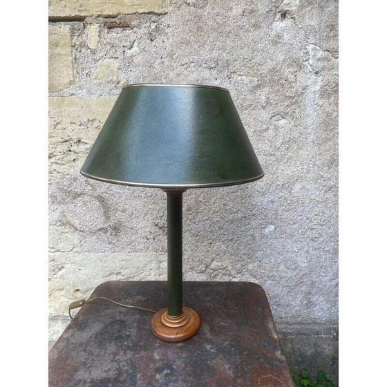 Image 1 of Lampada vintage in similpelle verde, 1970