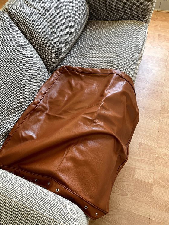 Image 1 of Minotti Stoccolma 2-Seater Sofa Includes Cognac Leather Covers