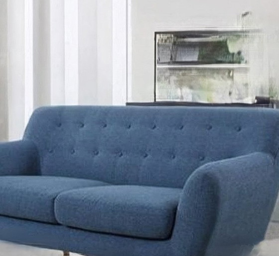 Image 1 of Stylish Mid-Century Modern Inspired 2 Seater