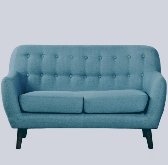 Image 1 of Stylish Mid-Century Modern Inspired 2 Seater