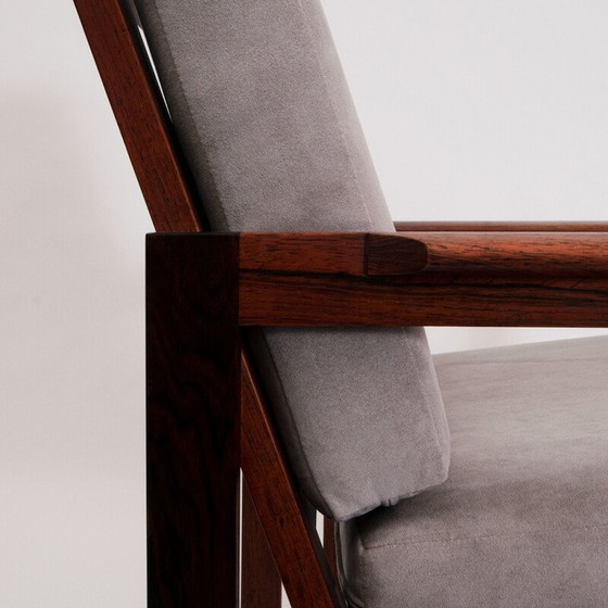 Image 1 of Vintage "Capella" rosewood and leather armchair by Illum Wikkelsø, Denmark 1959