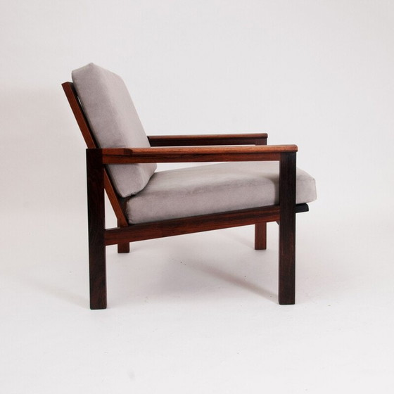 Image 1 of Vintage "Capella" rosewood and leather armchair by Illum Wikkelsø, Denmark 1959