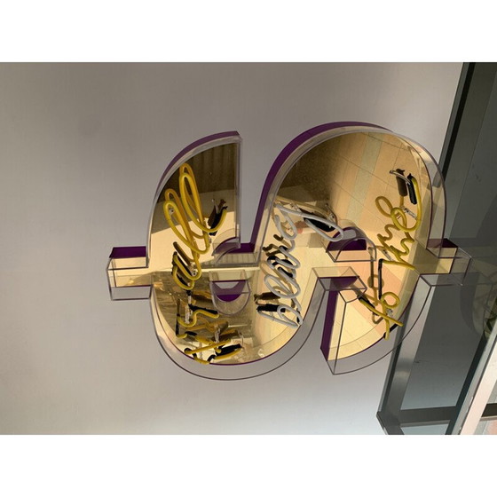 Image 1 of Lampada al neon vintage di Maximilian Wiedemann, 2015