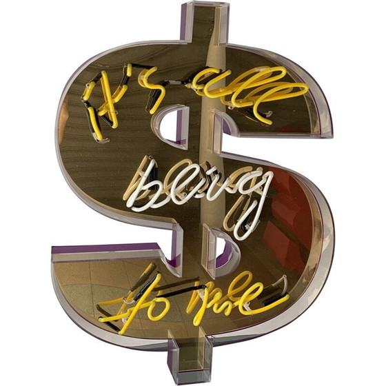 Image 1 of Lampada al neon vintage di Maximilian Wiedemann, 2015