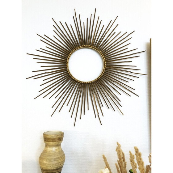Image 1 of Specchio vintage Chaty Vallauris in ottone di Gilbert Poillerat