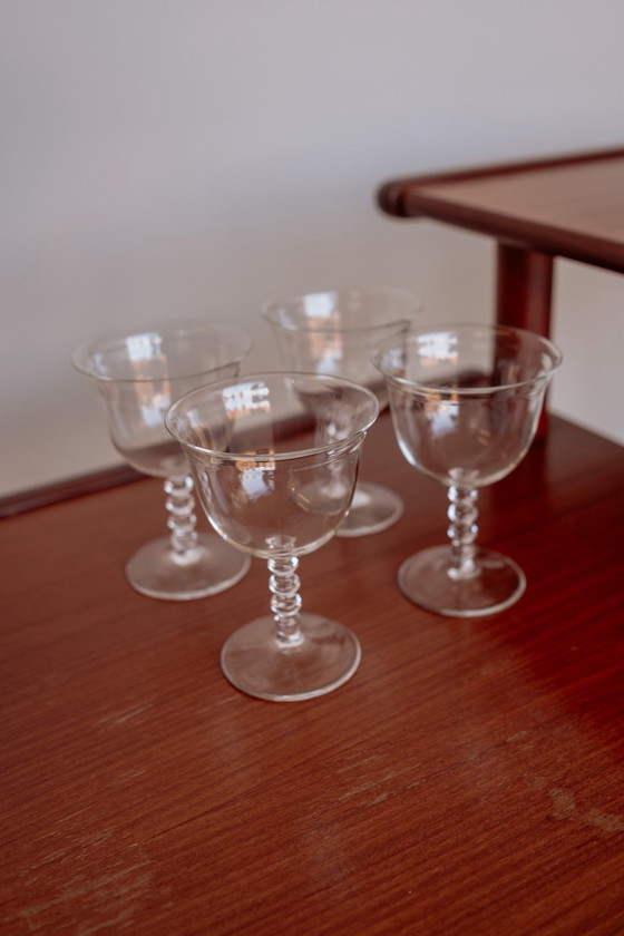 Image 1 of 4X Antique K.P.C. De Bazel Wine Glasses