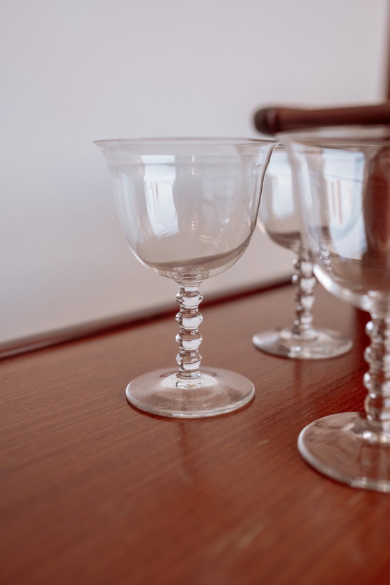 Image 1 of 4X Antique K.P.C. De Bazel Wine Glasses