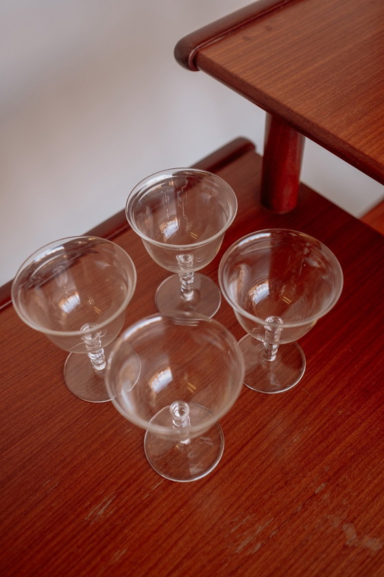 Image 1 of 4X Antique K.P.C. De Bazel Wine Glasses