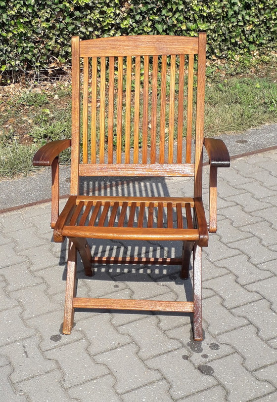 Image 1 of Teak & Garden Zebra Bali folding chair teak, collapsible