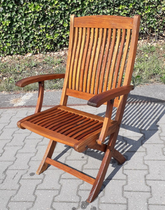 Image 1 of Teak & Garden Zebra Bali folding chair teak, collapsible