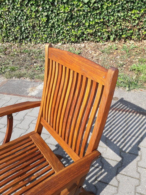 Image 1 of Teak & Garden Zebra Bali folding chair teak, collapsible