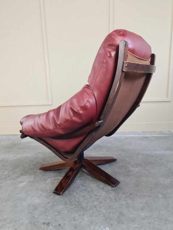 Image 1 of Leather Swivel Lounge Chair By Gerald Easden For Module Furniture, 1960'S