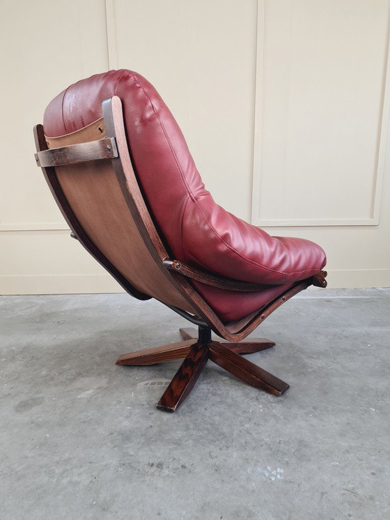 Image 1 of Leather Swivel Lounge Chair By Gerald Easden For Module Furniture, 1960'S