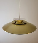 Vintage Danish Shell Lamp In Brass Color