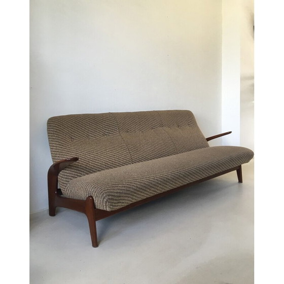 Image 1 of Norwegian teak and fabric sofa, GIMSON & SLATER - 1960s