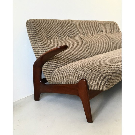 Image 1 of Norwegian teak and fabric sofa, GIMSON & SLATER - 1960s