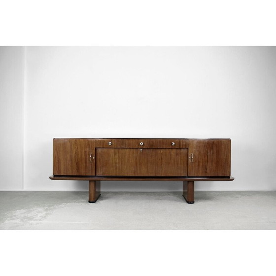 Image 1 of Vintage art deco walnut sideboard, France 1920